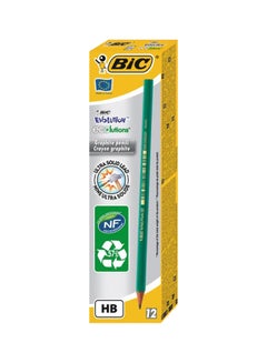 Buy Evolution HB Pencil Without Eraser Pack Of 12 Green in Egypt