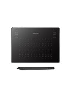 Buy H430P Drawing Digital Portable Graphics Tablet With Pen Black in UAE