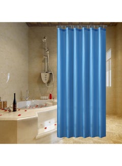 Buy Polyester Shower Curtain Navy Blue 180x180cm in UAE