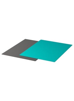 Buy 2-Piece Bendable Chopping Board Grey/Blue 28x36cm in Saudi Arabia