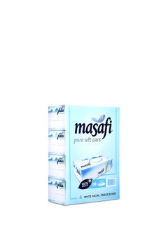 Buy Pack Of 4 2 Ply Facial Tissue White 200 Sheets in UAE