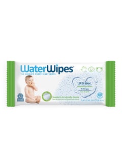 اشتري 60-Piece Free Extra Sensitive Soapberry Baby Water Wipes Without Alcohol في الامارات
