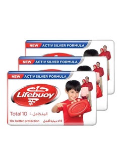 Buy Pack Of 3 Total 10 Activ Silver Formula Germ Protection Soap 3x160grams in UAE