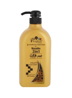 Buy 2-In-1 Silk Protein Keratin Shampoo And Conditioner 1Liters in Saudi Arabia