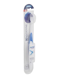 Buy Toothbrush for Sensitive Teeth Rapid Action Brush with Soft Bristles Multicolour in UAE