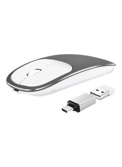 Buy Wireless Optical Mouse Grey/White/Silver in Saudi Arabia