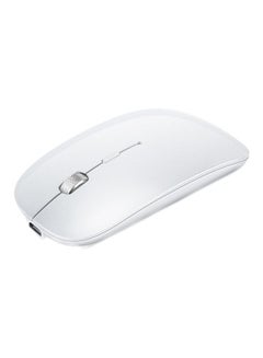Buy Wireless Dual Mode Mouse White/Grey in Saudi Arabia