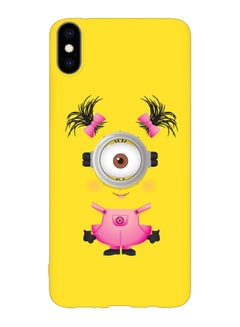 Buy Girly Minion Printed Case Cover For Apple iPhone XS Max Yellow/Pink/White in Saudi Arabia