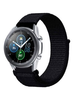 Buy Nylon Replacement Band For Samsung Galaxy Watch3 Dark Black in Saudi Arabia