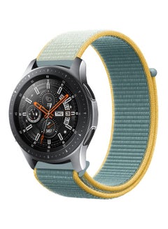 Buy Nylon Loop Replacement Band For Samsung Galaxy Watch 46 mm Sunshine Green/Yellow in UAE