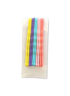 Buy 10-Piece Hair Pin Set Yellow/Orange/Blue in UAE