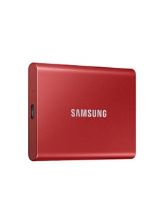 اشتري محرك أقراص SSD محمول T7 بمنفذ USB 3.2 أحمر في الامارات