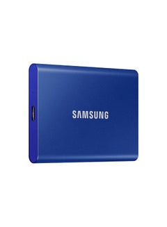 Buy Portable Solid State Drive T7 USB 3.2 blue in UAE