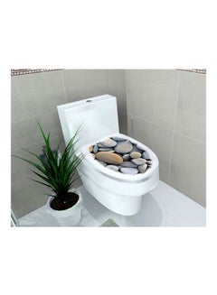 Buy Stereo Toilet Decoration Sticker Multicolour 32x39centimeter in UAE