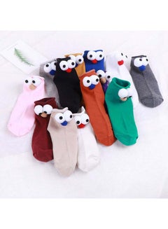 Buy Korea Stereo Candy Color Cartoon Socks Yellow in Saudi Arabia