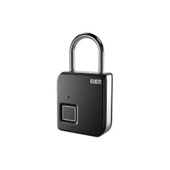 Buy Smart Fingerprint Padlock Portable Intelligent Lock For Luggage and Travel Black in Saudi Arabia