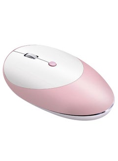 Buy Ergonomic Design 2.4GHz Wireless Mouse Pink/White in Saudi Arabia