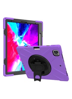 Buy Protective Case Cover For Apple iPad Pro Purple/Black in Saudi Arabia