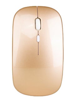 Buy Ergonomic Design 2.4GHz Wireless Mouse Gold in Saudi Arabia