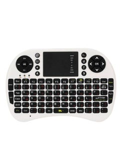Buy Mini Wireless Touchpad Keyboard - English White/Black in Saudi Arabia