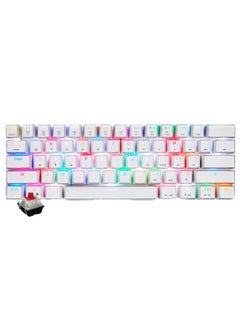 Buy Dual Mode 61-Keys Mechanical Gaming Keyboard White in UAE