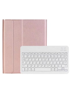 Buy Protective Detachable Keyboard Case For Apple iPad Rose Gold/White in Saudi Arabia