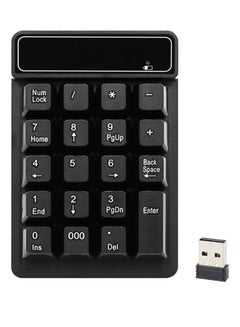 Buy Wireless Numeric Keypad With Receiver Black in Saudi Arabia