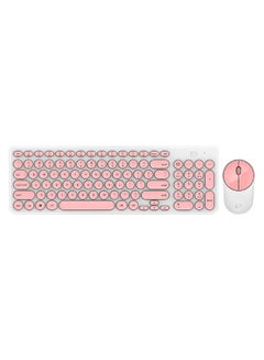 Buy Wireless iK6630 Keyboard & Mouse Combo Pink in UAE