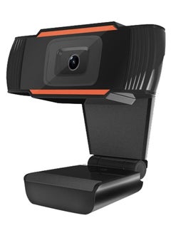 اشتري كاميرا فيديو بمنفذ USB بدقة عالية الوضوح 720P بدقة 1 ميجابكسل عالية الوضوح وخاصية التركيز التلقائي مع ميكروفون بخاصية إلغاء الضوضاء لأجهزة الكمبيوتر واللابتوب برتقالي في السعودية