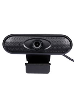 Buy HD 1080P Web Camera Manual Focus USB Webcam Computer Camera Built-in Microphone Drive-free Camera for PC Laptop Black in UAE