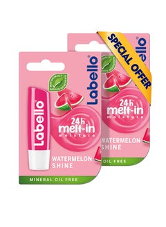 Buy Pack Of 2 Moisturizing Lip Balm Watermelon Shine 4.8grams in UAE