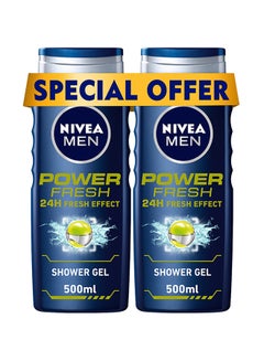 Buy Pack Of 2 Power Fresh Shower Gel 500ml in UAE