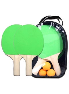 Buy 5-Piece Table Tennis Racket And Balls Set 27.0x17.0x7.0cm in UAE