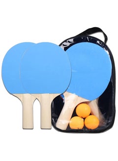 Buy 5-Piece Table Tennis Racket And Balls Set 27.0x17.0x7.0cm in Saudi Arabia
