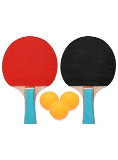 Buy 4-Piece Table Tennis Racket And Balls Set 25.0x20.0x3.0cm in Saudi Arabia