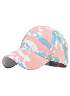 Buy Tie-dyed Sun Hat Adjustable Baseball Hip Hop Cap Multicolor in Saudi Arabia