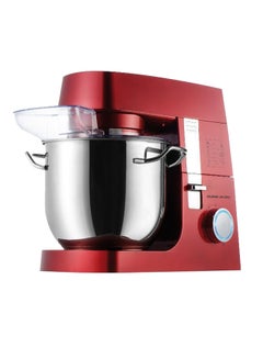 Buy 8 Speeds Stand Mixer 6.7 L 800.0 W E02204 Red/Silver/Clear in Saudi Arabia