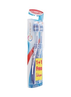 Buy 2-Piece Complete Care Medium Toothbrush Set Multicolour Medium in UAE
