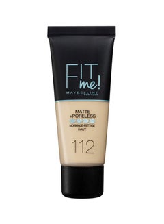 Buy Maybelline New York Fit Me Matte + Poreless 112 Soft Beige in Saudi Arabia
