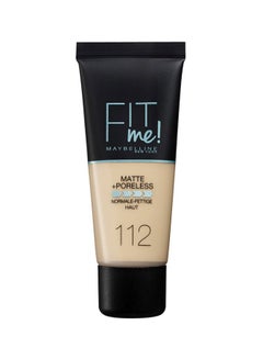 اشتري Maybelline New York Fit Me Matte + Poreless 112 Soft Beige في مصر