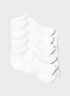 Buy 5 Pack Low Cut Socks White in UAE