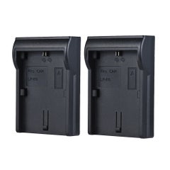 Buy 2 Pieces LP-E6 Battery Plate For Neweer Andoer Dual/Four Channel Charger Black in Saudi Arabia