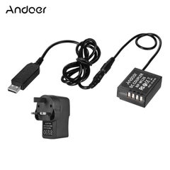 Buy 5V USB to NP-W126 Dummy Battery Pack DC Coupler With Power Adapter Black in Saudi Arabia