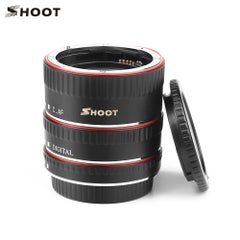 Buy XT-364 Auto Focus Macro 13mm, 21mm And 31mm Extension Tube Adapter Ring Set Black in UAE