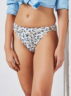 Buy Lemon Print Bikini Bottom Multicolour in UAE