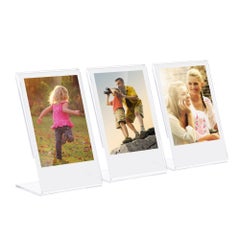 Buy 3-Piece L-Shape Photo Frame Set Transparent in UAE