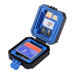 Buy Waterproof Memory Card Reader Storage Box Black/Blue in Saudi Arabia