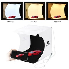 Buy Mini Folding Lightbox Photo Studio LEDs Panel Light With Background Kit Multicolour in Saudi Arabia