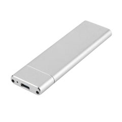 Buy USB 3.1 Type-C Converter Adapter Enclosure Case M2 SSD Hard Disk Silver in UAE