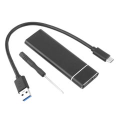 Buy USB 3.1 Type-C Converter Adapter Enclosure Case M2 SSD Hard Disk Black in UAE